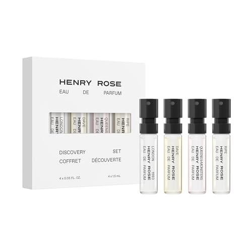 Henry Rose Discovery Set - Travel Size Perfume Set with Clean, Gender-Inclusive Eau de Parfum Scents - Natural, Non Toxic, and Cruelty-Free Fragrance Gift