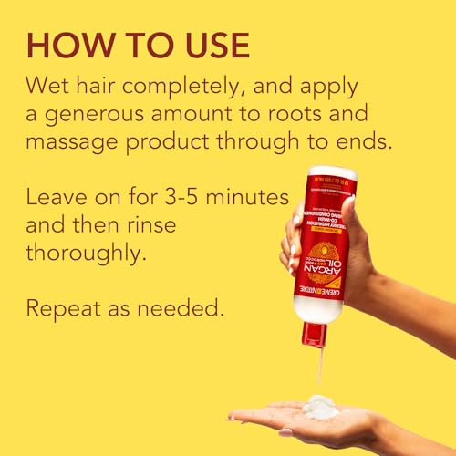 Creme of Nature Creamy Hydration Co-Wash Cleansing Conditioner, Gently Cleanses & Hydrates, Sulfate-Free, Color Safe, Infused with Argan Oil, 12 oz