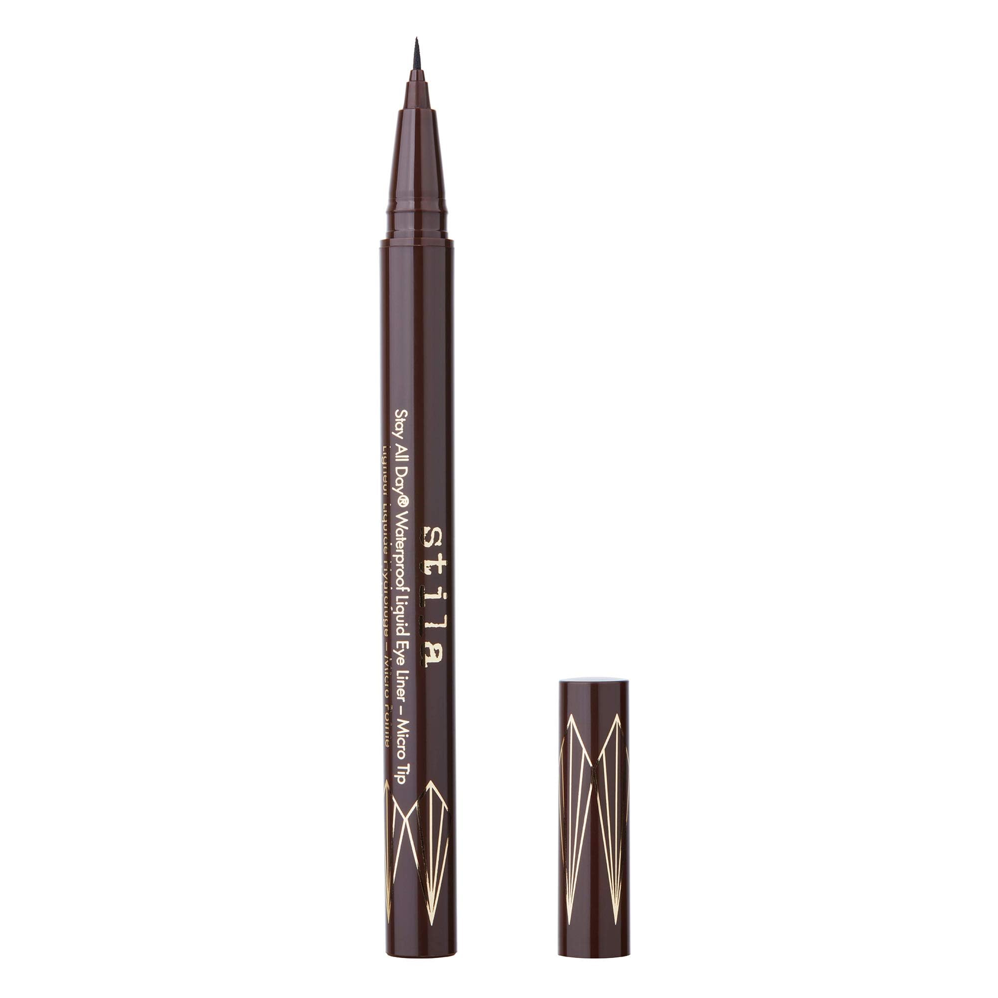 stila Waterproof Liquid Eye Liner, Stay All Day Makeup with Fine Brush Tip Lasting Satin Finish, Smudge-Proof & Transfer-Resistant