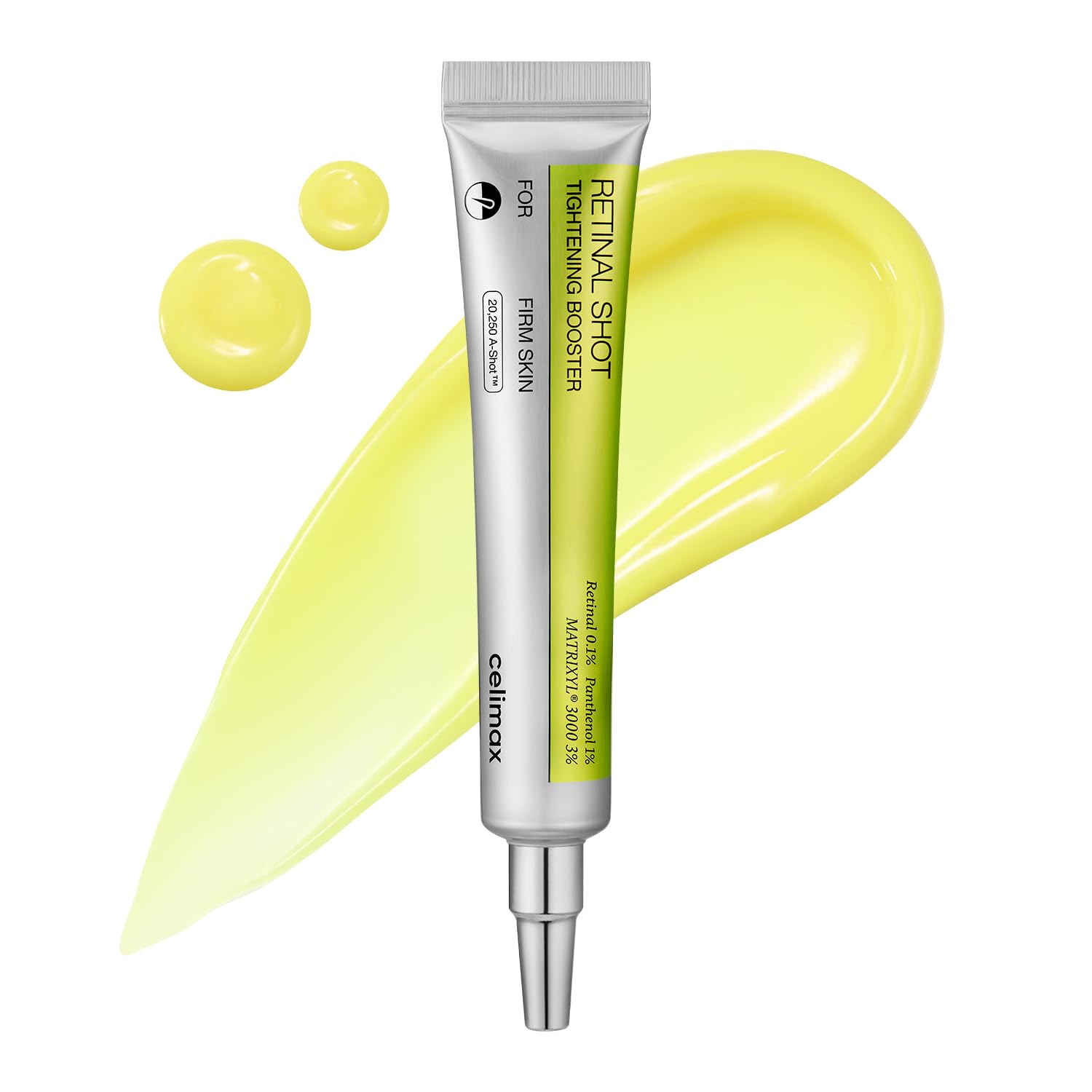 celimax The Vita A Retinal Shot Tightening Booster | 0.1% Retinal, 3% Matryxyl, High-Strength Retinoid for Anti-Aging, Pore Minimizer, Wrinkles & Fine Lines, Firmer Skin