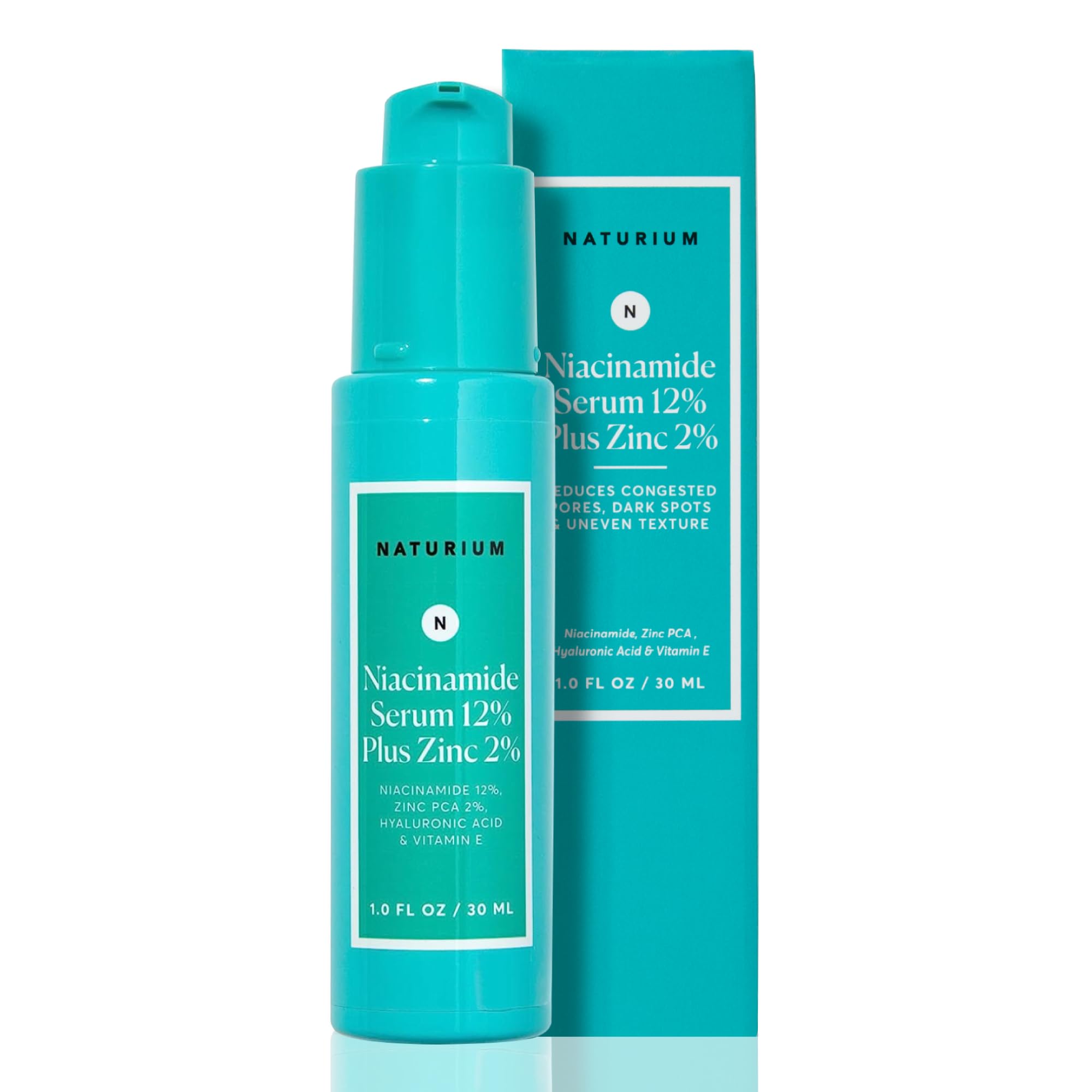 Naturium Niacinamide Face Serum 12% Plus Zinc 2%, Hyaluronic Acid and Vitamin E is a Dark Spot Remover, Pore Minimizer and Aging Skin Treatment
