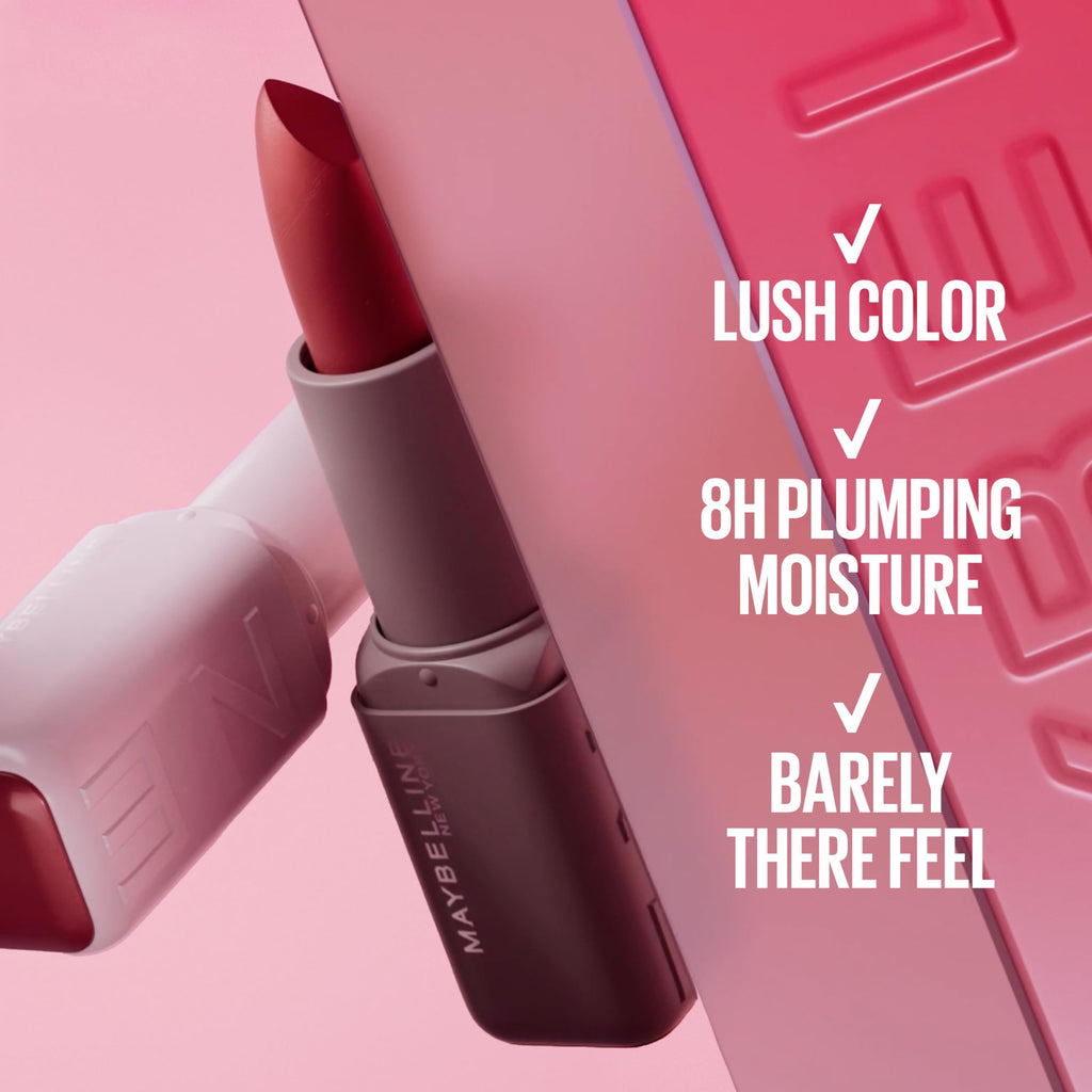 MAYBELLINE Serum Lipstick, Hydrating Lip Makeup with 8HRs of Lip Plumping Moisture with Hyaluronic Acid + Oil Blend