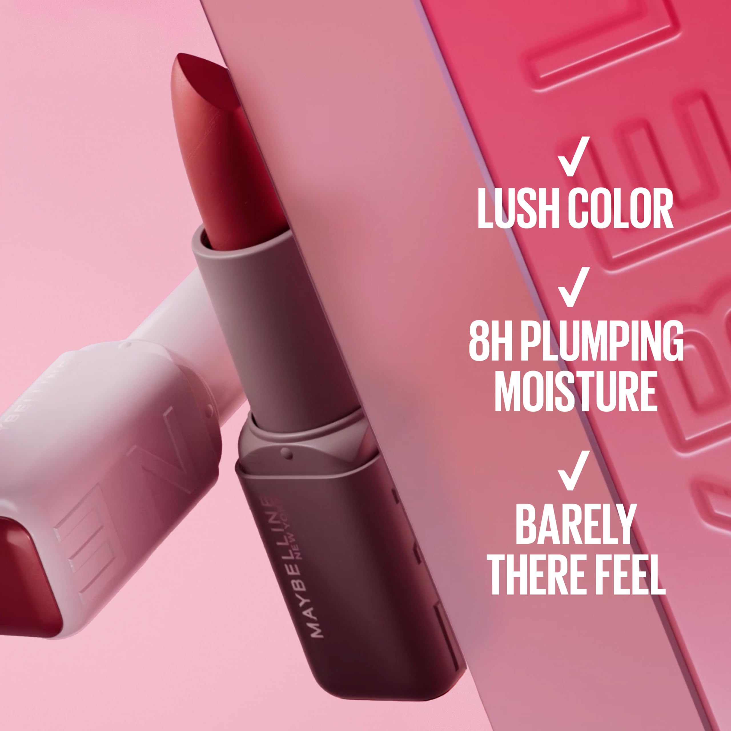 MAYBELLINE Serum Lipstick, Hydrating Lip Makeup with 8HRs of Lip Plumping Moisture with Hyaluronic Acid + Oil Blend