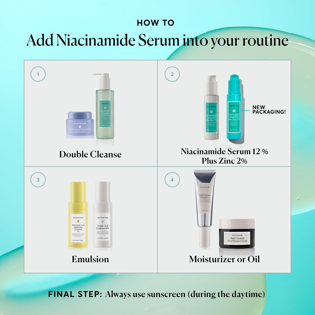 Naturium Niacinamide Face Serum 12% Plus Zinc 2%, Hyaluronic Acid and Vitamin E is a Dark Spot Remover, Pore Minimizer and Aging Skin Treatment