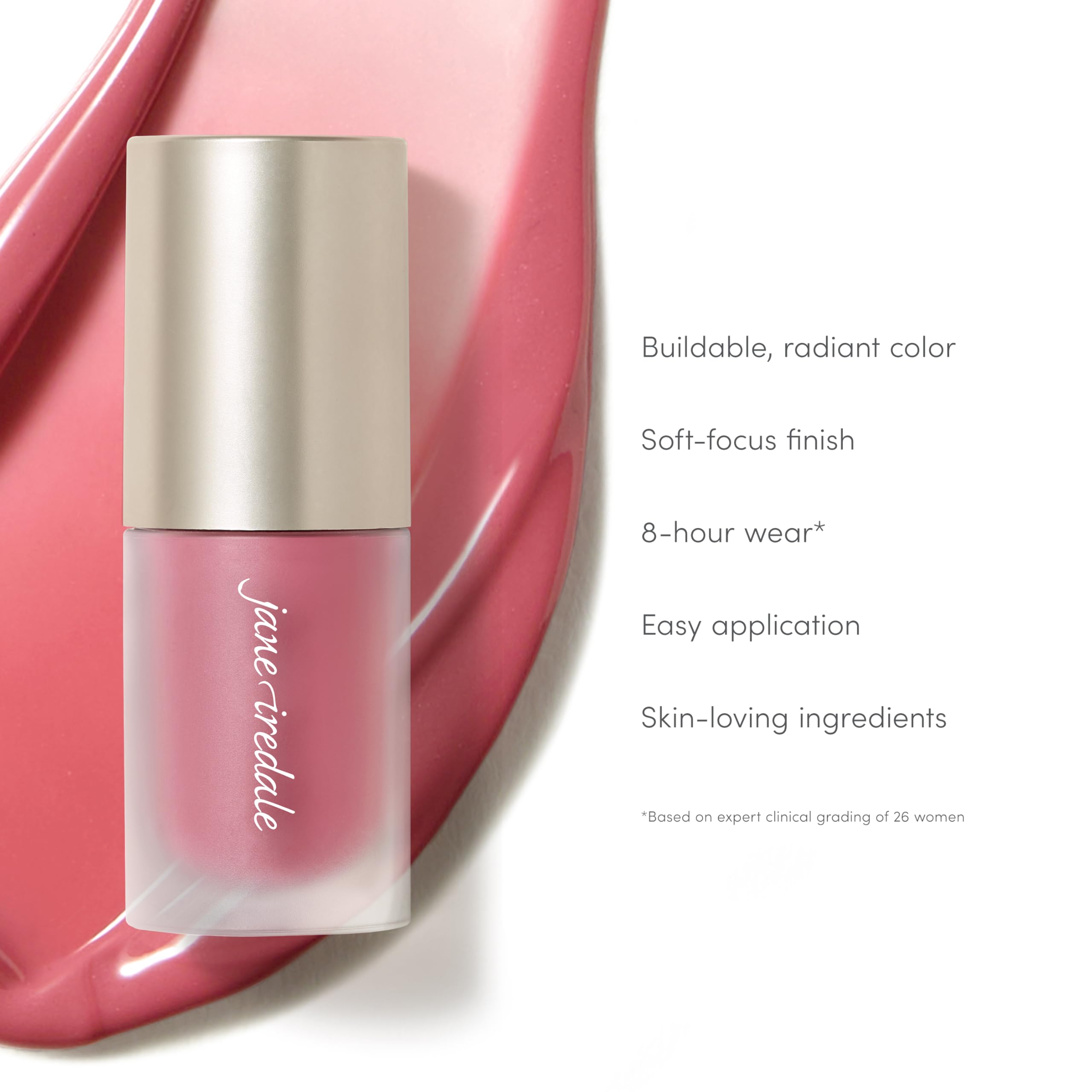 jane iredale ColorLuxe Liquid Blush, Lightweight, Buildable Long-Wear Formula Delivers an Effortless, Customizable Flush, Dermatologist-Tested, Vegan