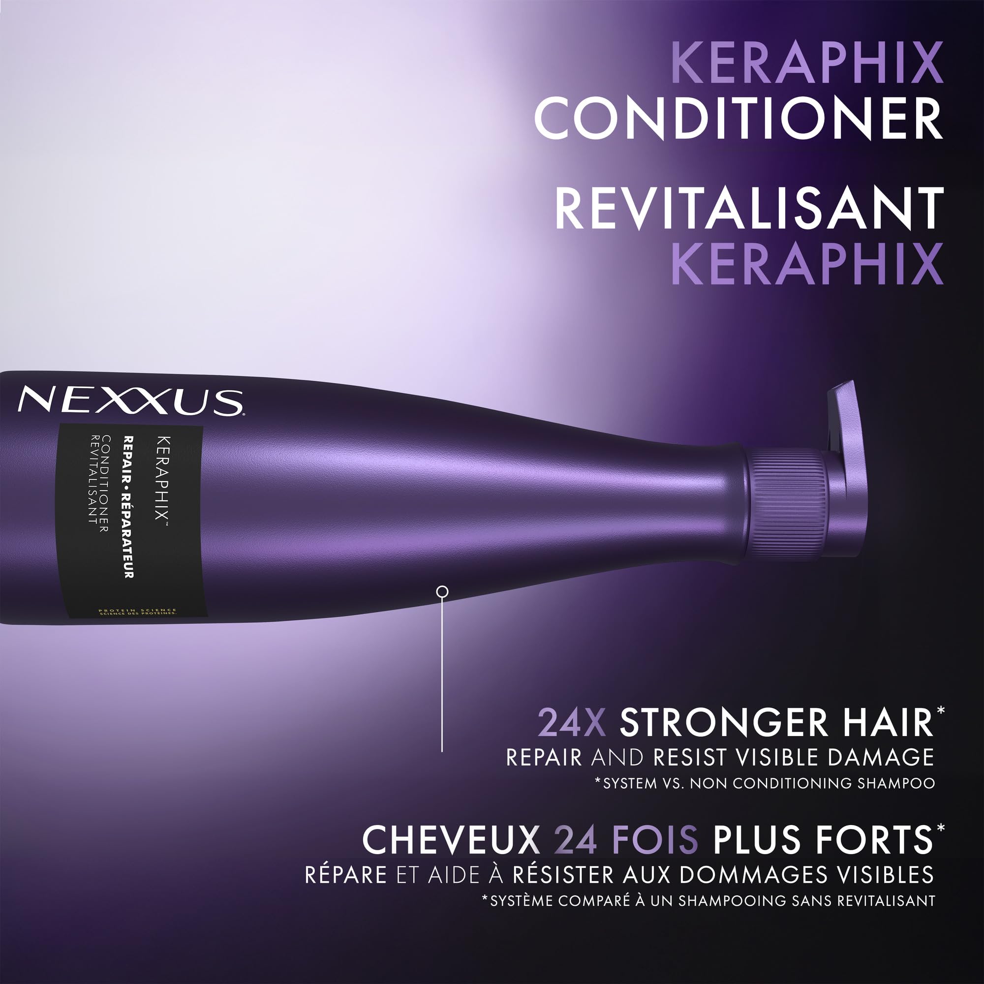Nexxus Keraphix Conditioner Keraphix with ProteinFusion for Damaged Hair With Keratin Protein and Black Rice