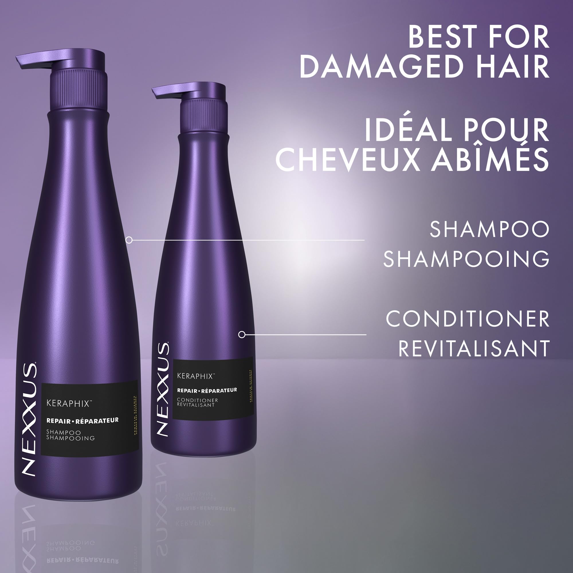 Nexxus Keraphix Conditioner Keraphix with ProteinFusion for Damaged Hair With Keratin Protein and Black Rice