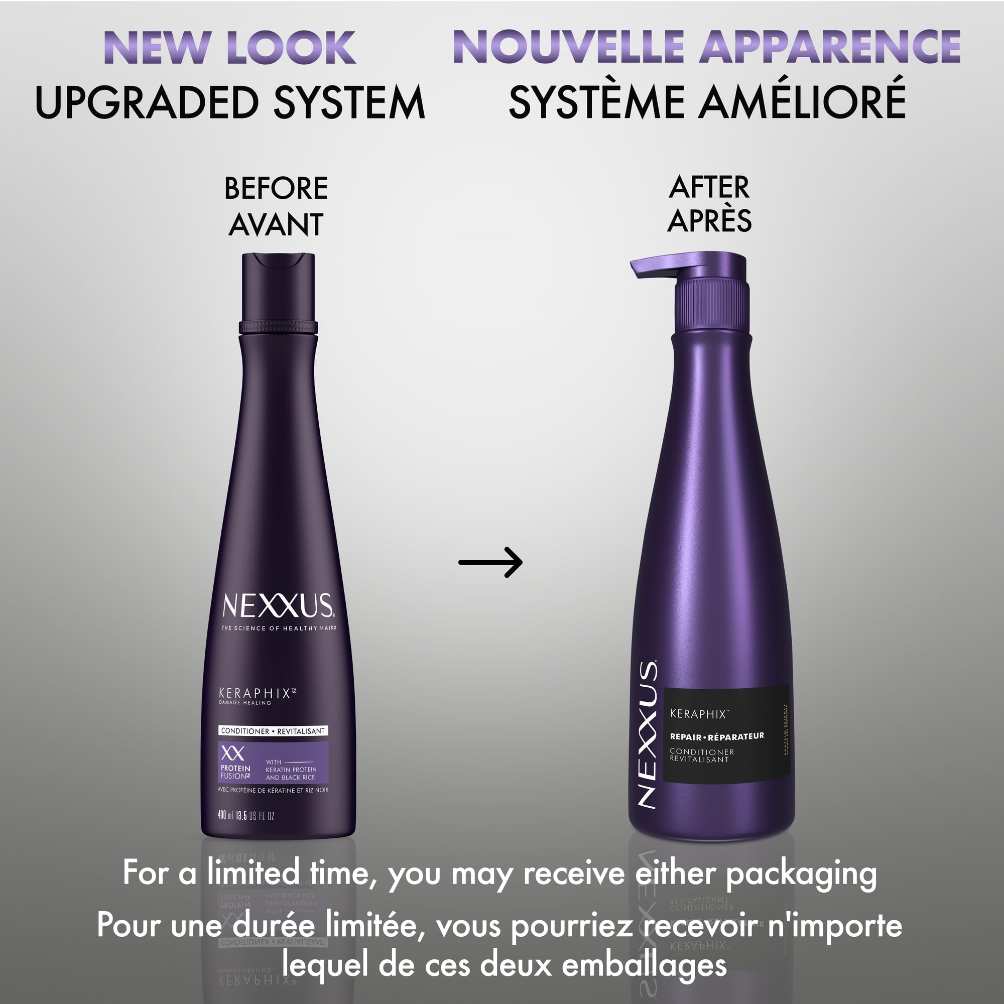 Nexxus Keraphix Conditioner Keraphix with ProteinFusion for Damaged Hair With Keratin Protein and Black Rice