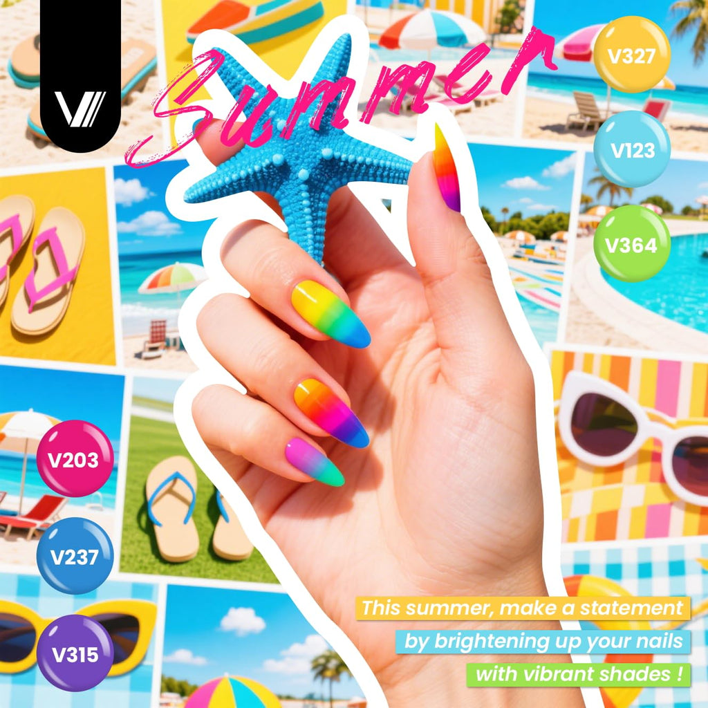 VANREESA 55-Color Gel Nail Polish Set for Women