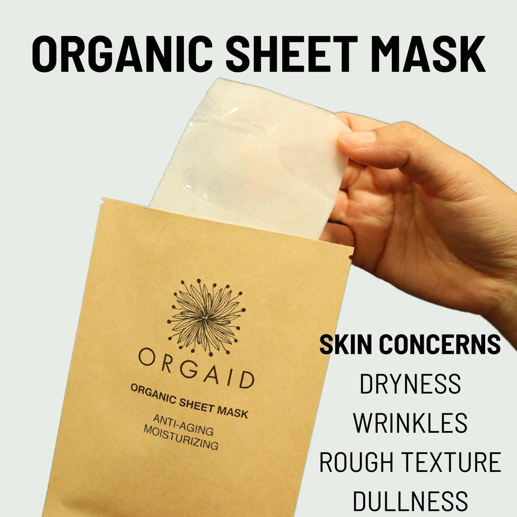 ORGAID Organic Sheet Mask | Made in USA (pack of 4)