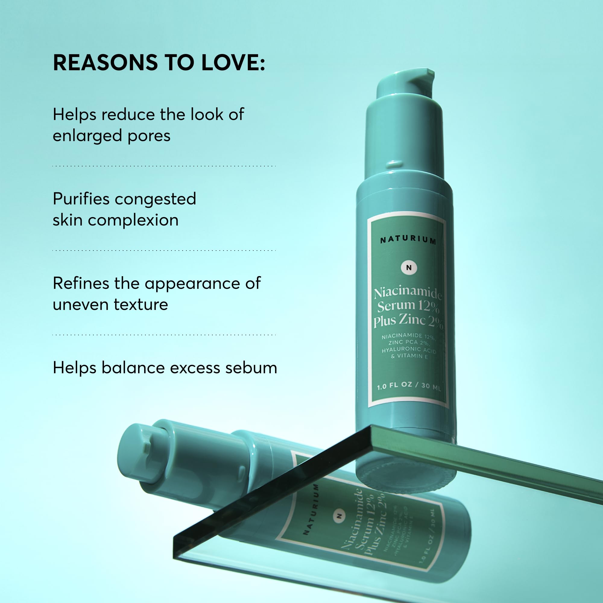 Naturium Niacinamide Face Serum 12% Plus Zinc 2%, Hyaluronic Acid and Vitamin E is a Dark Spot Remover, Pore Minimizer and Aging Skin Treatment