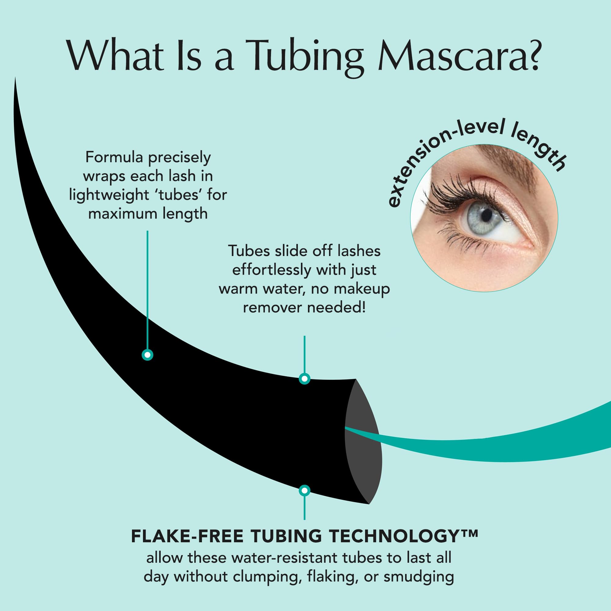 Thrive Causemetics Liquid Lash Extensions Mascara, Tubing Thrive Mascara Lengthening, Volumizing & Curling, Smudge Proof, Washable, No Clumping or Flaking, Vegan & Cruelty Free