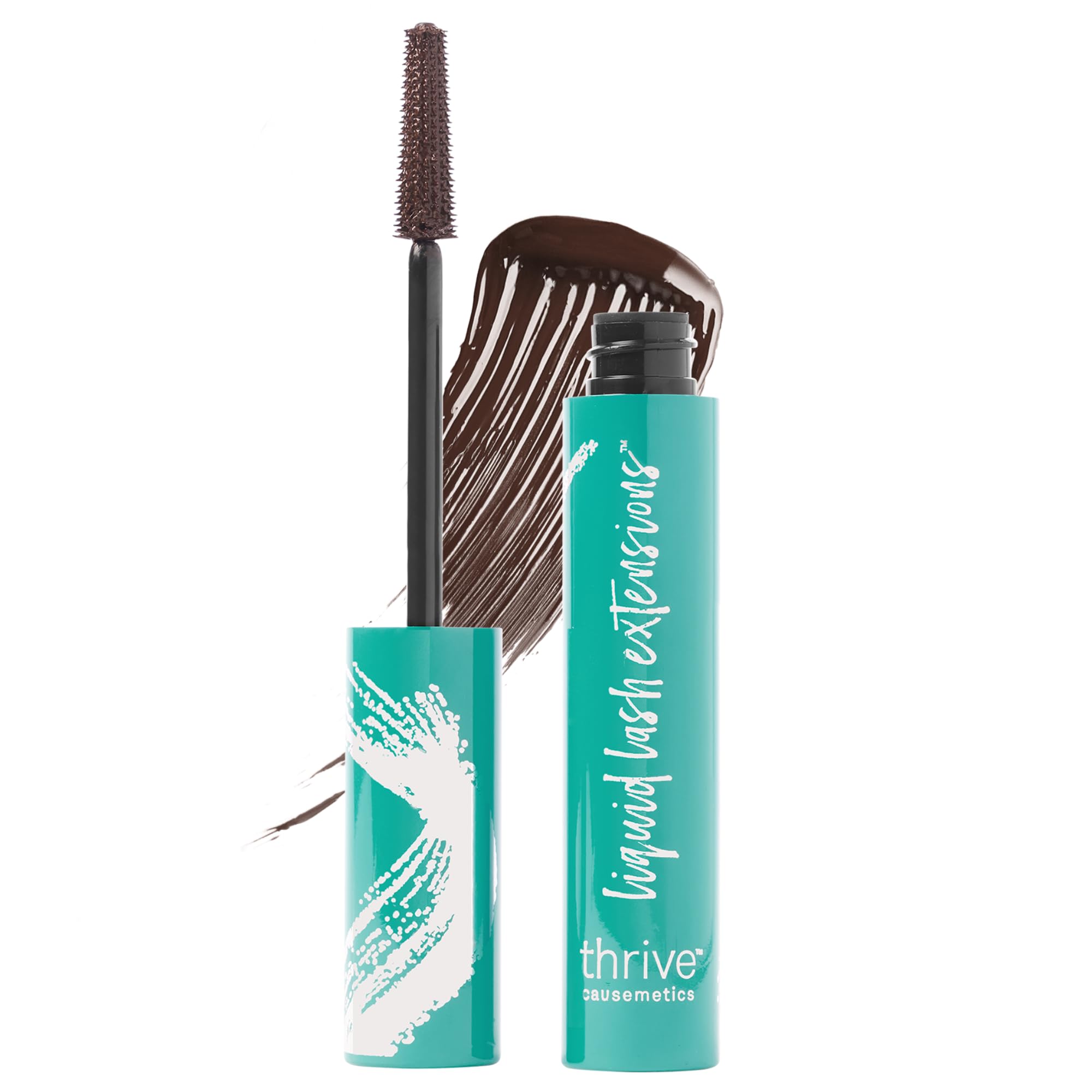 Thrive Causemetics Liquid Lash Extensions Mascara, Tubing Thrive Mascara Lengthening, Volumizing & Curling, Smudge Proof, Washable, No Clumping or Flaking, Vegan & Cruelty Free