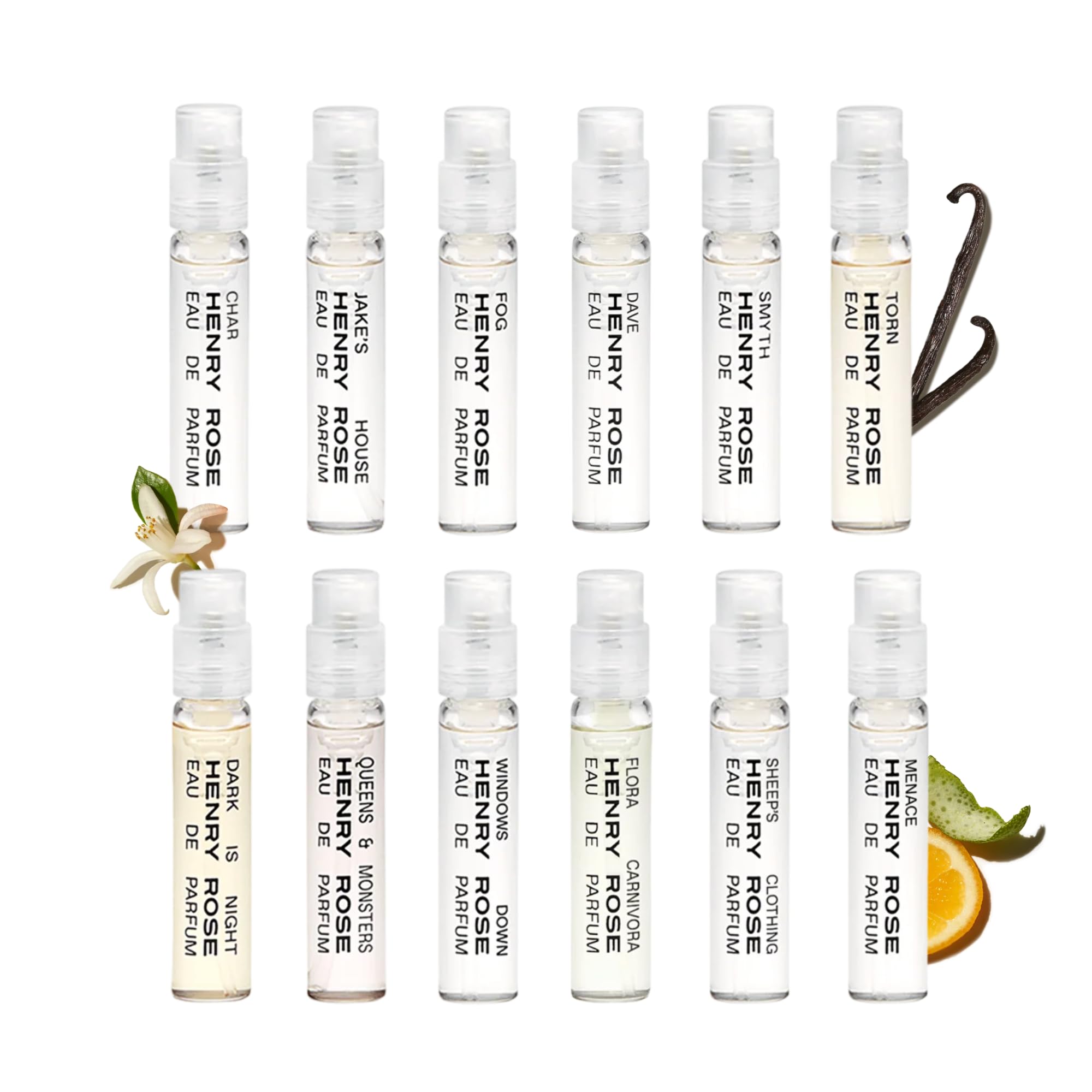 Henry Rose Discovery Set - Travel Size Perfume Set with Clean, Gender-Inclusive Eau de Parfum Scents - Natural, Non Toxic, and Cruelty-Free Fragrance Gift