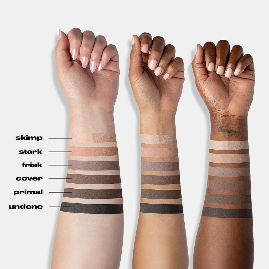 URBAN DECAY Naked 2 Basics Mini Eyeshadow Palette - 6 Matte Neutral Shadows, Long-lasting Wear, Multi-Use Powder for Eye, Contour, Brows, Ultra-Blendable Cool-Tone Shades, Travel Makeup with Mirror