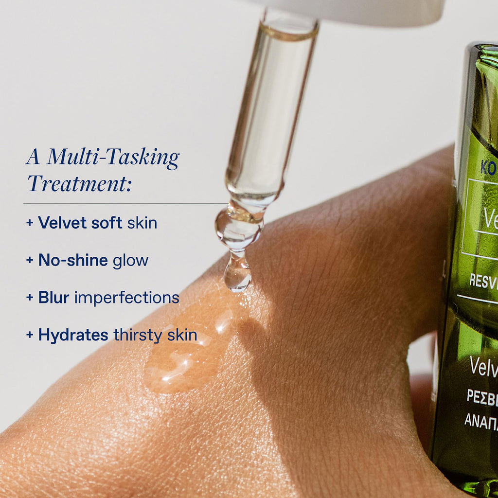 KORRES Santorini Grape Velvet Skin Drink, Hydrating Serum with Resveratrol, Grape Extract and Grape Seed Oil for Skin Care, Antioxidant Rich Face Oil to Support Smooth and Replenished Skin
