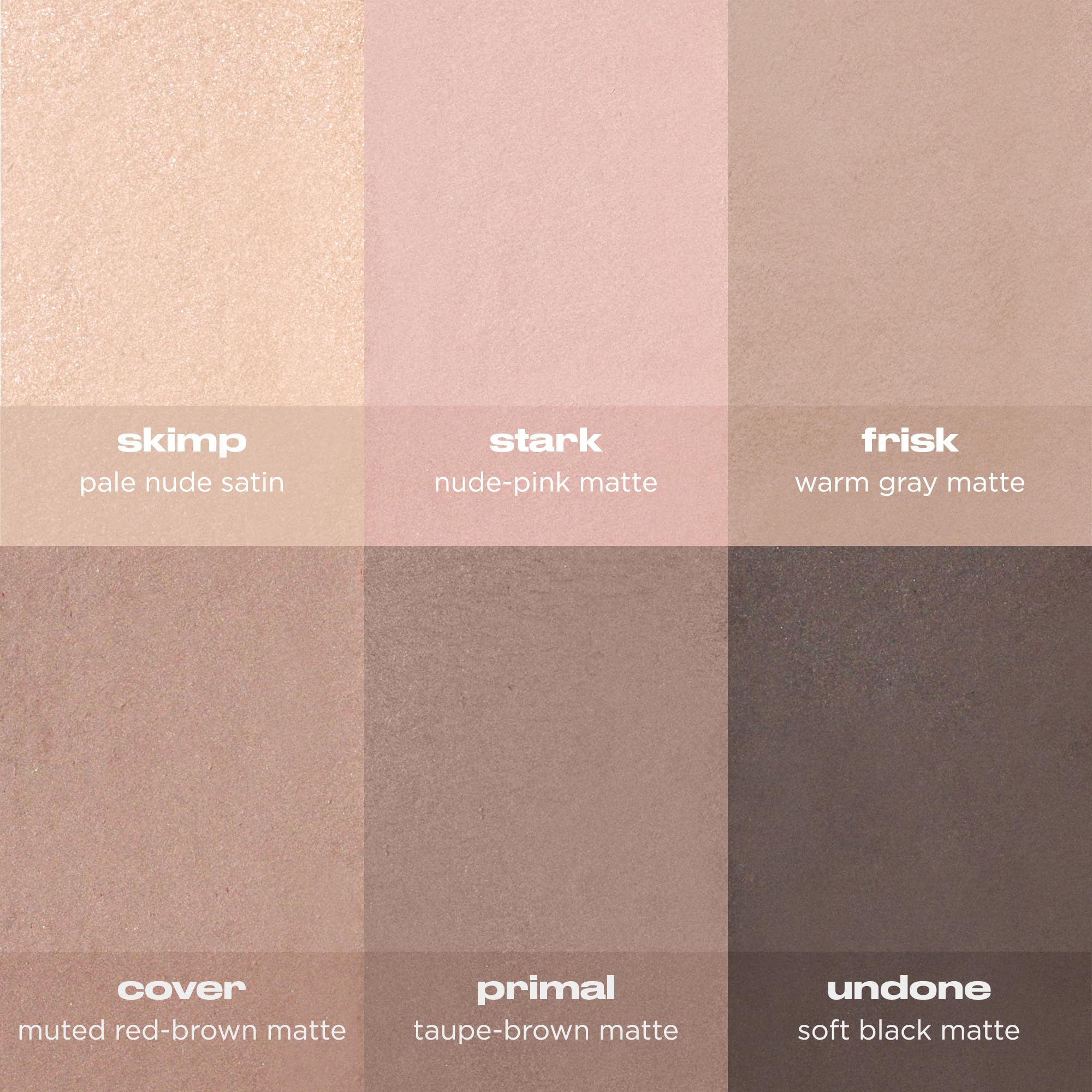URBAN DECAY Naked 2 Basics Mini Eyeshadow Palette - 6 Matte Neutral Shadows, Long-lasting Wear, Multi-Use Powder for Eye, Contour, Brows, Ultra-Blendable Cool-Tone Shades, Travel Makeup with Mirror