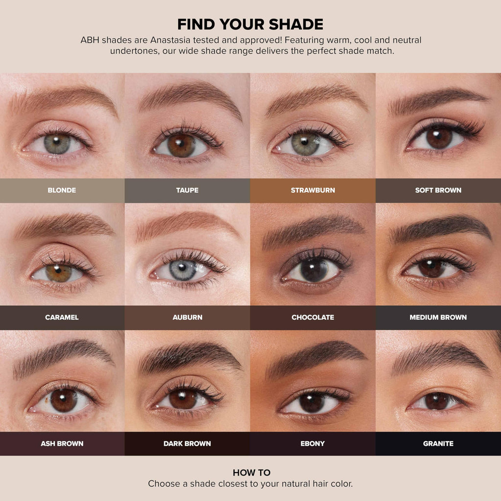 Anastasia Beverly Hills Tinted Brow Gel - Long-Wearing Waterproof Tinted Brow Setter, High-Pigment Formula for Shaping and Defining Arches
