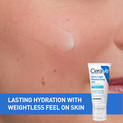 CeraVe Ultra-Light Mattifying Gel Face Moisturizer, 1.75 fl oz