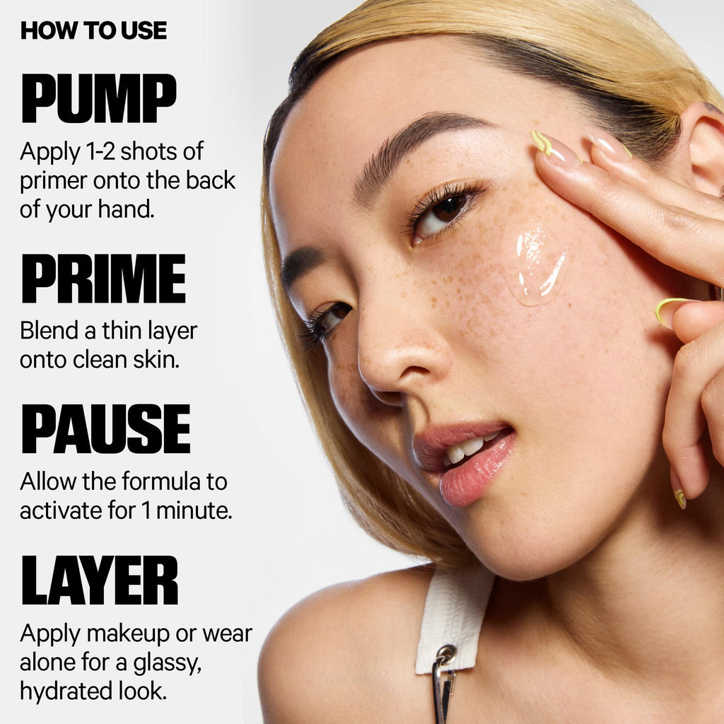 Milk Makeup Hydro Grip Primer with Hyaluronic Acid + Niacinamide – Hydrating Face Primer Grips Makeup for Up to 12 Hours – Silicone-Free, Lightweight Gel with Dewy Finish