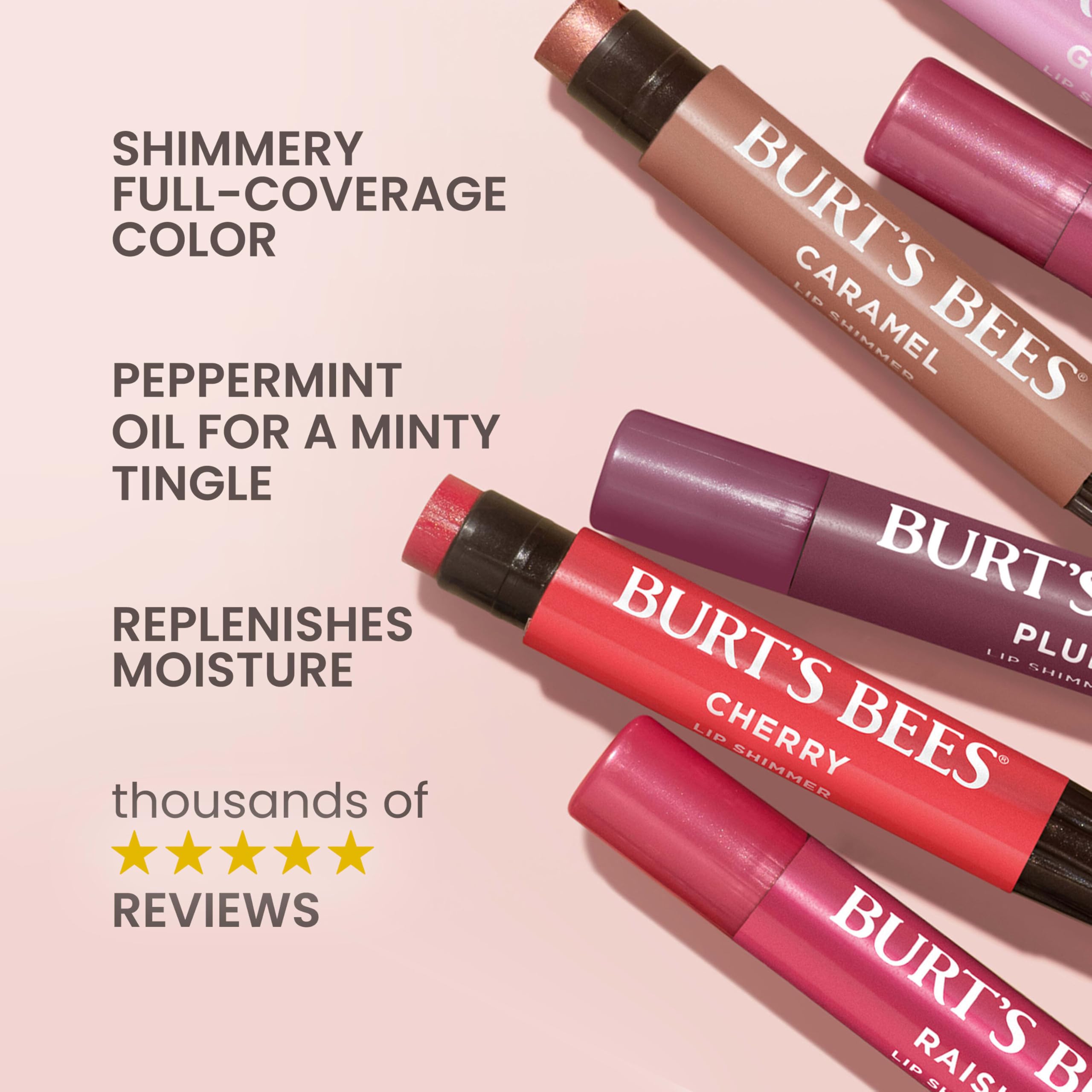 Burt's Bees Lip Shimmer Nude Collection