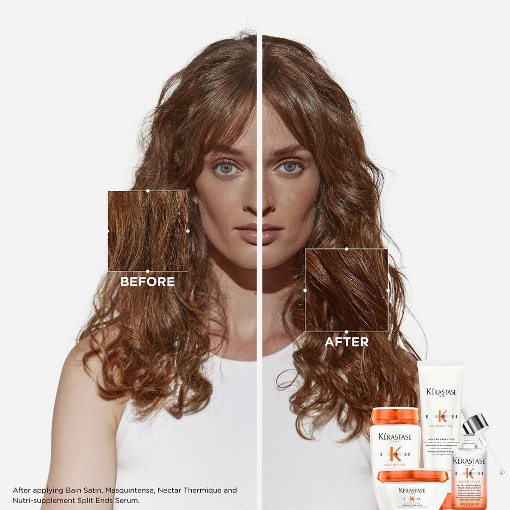 Kerastase Nutritive Hydrating Scalp Serum For Dry Hair - With Niacinamide and Vitamins, Moisturising and Revitalising, Fast Absorbing and Non Greasy, 90 ml